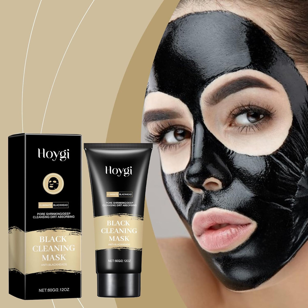 Blackhead Remover Mask, Charcoal Peel off Facial Mask, Peel off Face Mask for Black Head Remover, Skin Deep Cleansing for Face Nose Blackhead Pores Acne